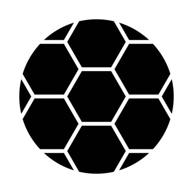 Kişisel ve ticari kullanım için Futbol Vektörü Glyph Simgesi