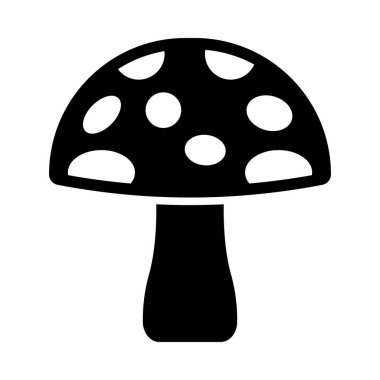 Kişisel ve ticari kullanım için mantar vektörü kabartma simgesi