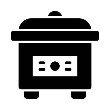 Kişisel ve Ticari Kullanım İçin Yavaş Pişiren Vektör Kabartma Simgesi