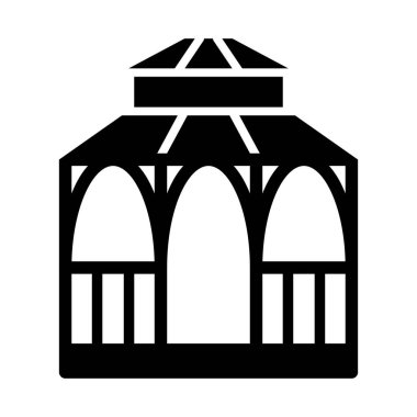 Kişisel ve ticari kullanım için Gazebo Vektör Kabartma Simgesi