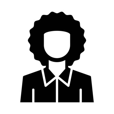 Kişisel ve Ticari Kullanım İçin Afro Vektör Kabartma Simgesi