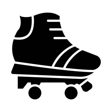 Kişisel ve Ticari Kullanım İçin Patenli Paten Vektör Glyph Simgesi