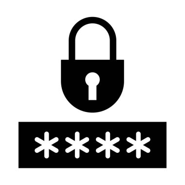 Kişisel ve Ticari Kullanım İçin Parola Vektörü Kabartma Simgesi