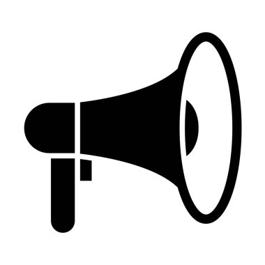 Kişisel ve Ticari Kullanım İçin Megafon Vektör Kabartma Simgesi