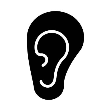 Kişisel ve Ticari Kullanım İçin Kulak Vektörü Sembolü