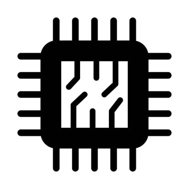 Kişisel ve Ticari Kullanım İçin Çip Vektörü Kabartma Simgesi