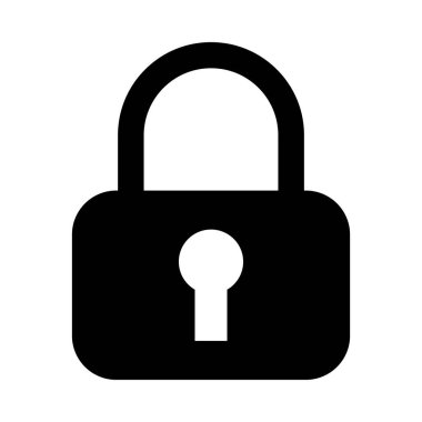 Kişisel ve Ticari Kullanım için Vektör Kabartma Simgesini Kilitle