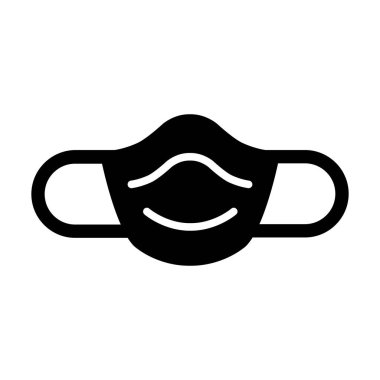 Kişisel ve Ticari Kullanım için Maske Vektörü Kabartma Simgesi