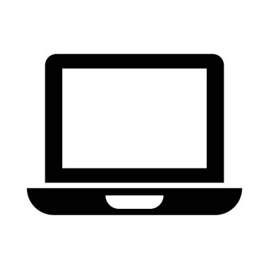 Kişisel ve ticari kullanım için dizüstü bilgisayar vektörü kabartma simgesi