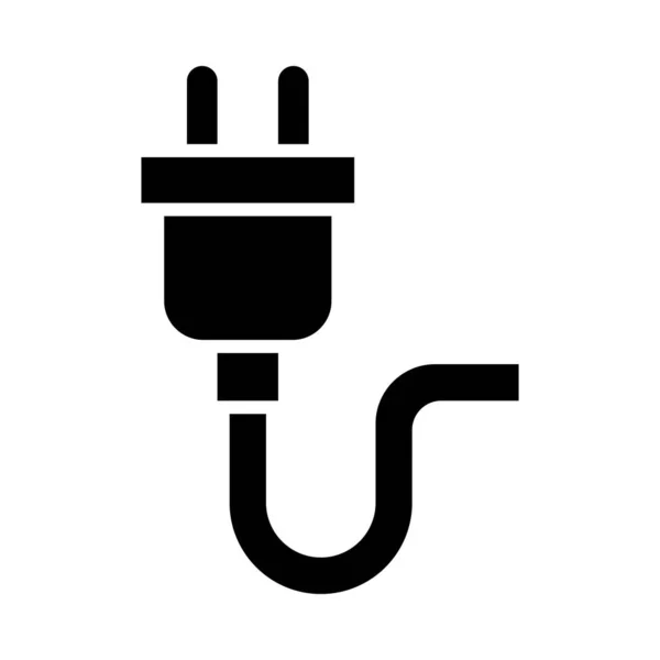 Plug Vector Glyph Icon Para Uso Personal Comercial Vectores de stock libres de derechos