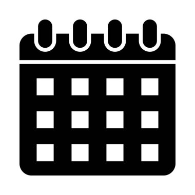 Kişisel ve Ticari Kullanım İçin Takvim Vektörü Kabartma Simgesi