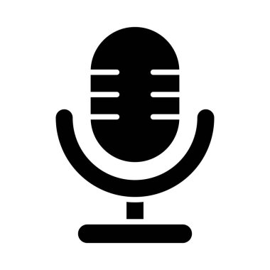 Kişisel ve Ticari Kullanım İçin Podcast Vektör Kabartma Simgesi