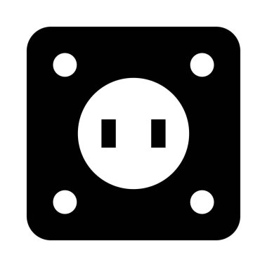 Kişisel ve Ticari Kullanım İçin Soket Vektörü Kabartma Simgesi