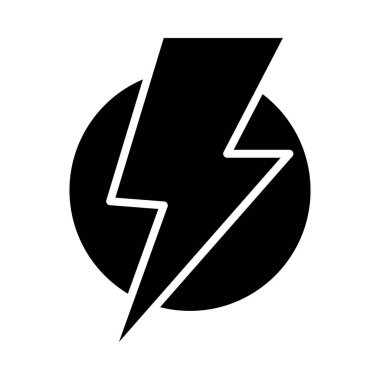 Kişisel ve ticari kullanım için Yıldırım Vektörü Kabartma Simgesi