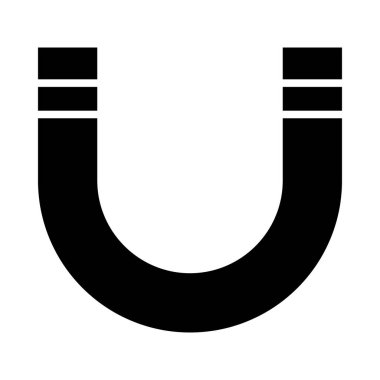 Kişisel ve ticari kullanım için mıknatıs vektörü kabartma simgesi