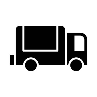 Kişisel ve ticari kullanım için Kamyon Vektörü Glyph Simgesi