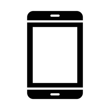 Kişisel ve Ticari Kullanım İçin Akıllı Telefon Vektörü Glyph Simgesi