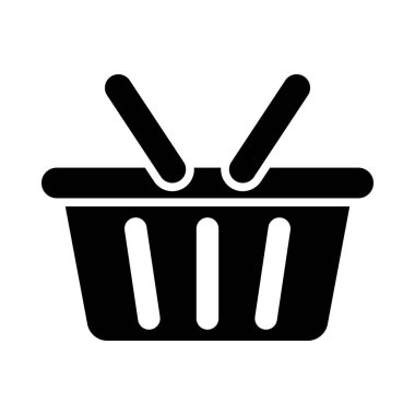 Kişisel ve ticari kullanım için Sepet Vektörü Glyph Simgesi Alışverişi