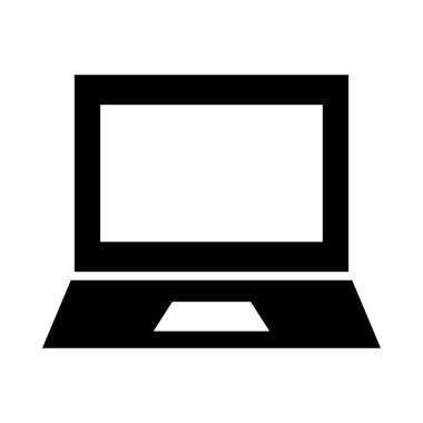 Kişisel ve ticari kullanım için dizüstü bilgisayar vektörü kabartma simgesi