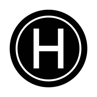 Kişisel ve ticari kullanım için İniş Noktası Vektör Sembolü