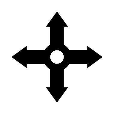 Kişisel ve Ticari Kullanım İçin Yön Okları Vektör Sembolü