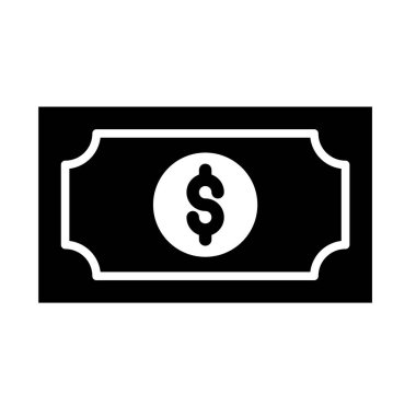 Kişisel ve ticari kullanım için nakit vektörü kabartma simgesi