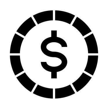 Kişisel ve Ticari Kullanım İçin Para Vektörü Kabartma Simgesi