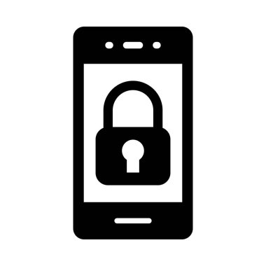 Kişisel ve Ticari Kullanım İçin Güvenlik Vektörü Glyph Simgesi