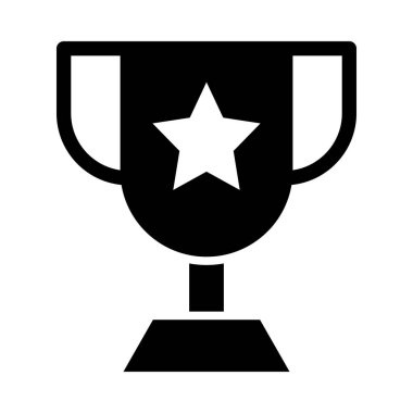 Kişisel ve Ticari Kullanım İçin Zafer Vektörü Glyph Simgesi