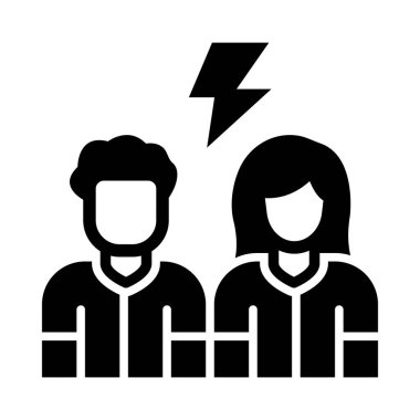 Kişisel ve Ticari Kullanım için Çakışan Vektör Kabartma Simgesi