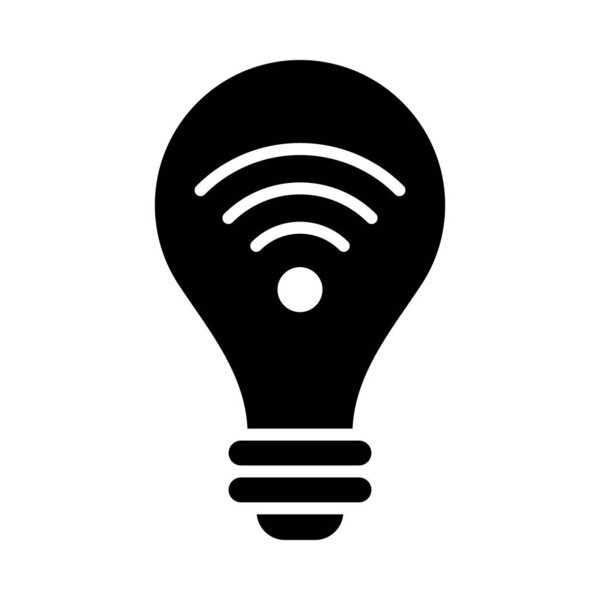 Smart Light Vector Glyph Icon For Personal And Commercial Use