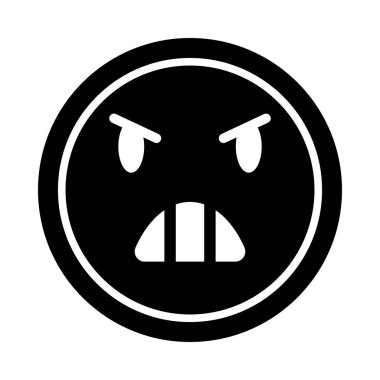 Kişisel ve ticari kullanım için Öfke Vektörü Kabartma Simgesi