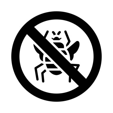 Kişisel ve ticari kullanım için Anti-Flea Vektör Kabartma Simgesi