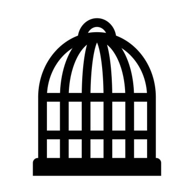 Kişisel ve ticari kullanım için Kafes Vektörü Glyph Simgesi