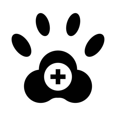 Kişisel ve Ticari Kullanım İçin Veteriner Vektör Kabartma Simgesi