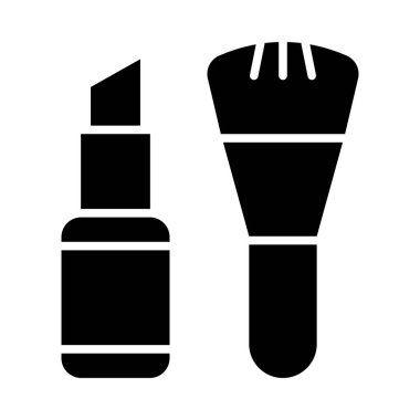 Kişisel ve ticari kullanım için Kozmetik Vektörü Glyph Simgesi