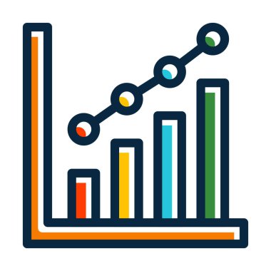 Kişisel ve Ticari Kullanım İçin Koyu Renk Simgeleri Doldurulmuş Grafik Vektörü Kalın Çizgisi