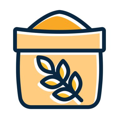 Un Kalın Çizgisi Kişisel ve Ticari Kullanım İçin Koyu Renk Simgeleri Dolduruldu