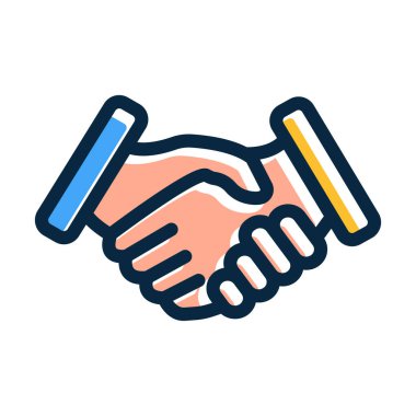 Kişisel ve Ticari Kullanım İçin Koyu Renk Simgeleri Doldurulmuş Ortak Vektör Kalın Çizgisi