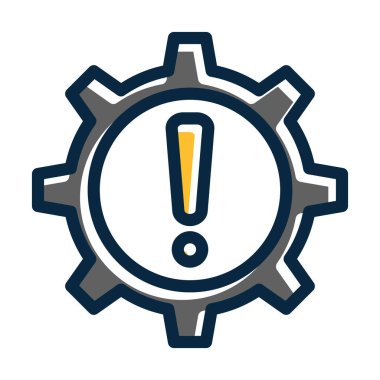 Kişisel ve Ticari Kullanım İçin Koyu Renk Simgelerini Doldurulmuş Risk Yönetimi Kalın Çizgisi