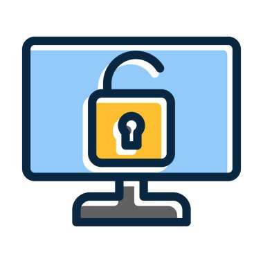 Kişisel ve Ticari Kullanım İçin Koyu Renk Simgelerini Doldurulmuş Sanal Saldırı Kalın Çizgisi