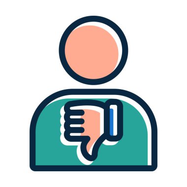 Kişisel ve Ticari Kullanım İçin Koyu Renk Simgelerini Doldurulmuş Şöhret Yitiren Kalın Çizgi