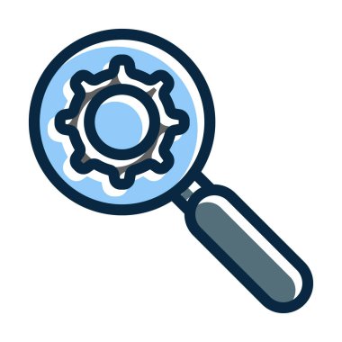 Kişisel ve Ticari Kullanım İçin Koyu Renk Simgeleri Doldurulmuş İzlenen Vektör Kalın Çizgisi