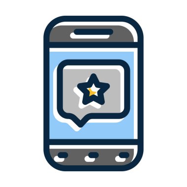 Kişisel ve Ticari Kullanım İçin Koyu Renk Simgeleri Doldurulmuş Favori Vektör Kalın Çizgisi