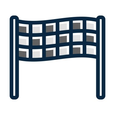 Kişisel ve ticari kullanım için Koyu Renk Simgeleri Doldurulmuş Satır Kalın Çizgisi Bitir