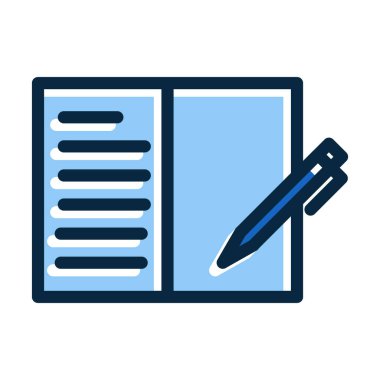 Günlük Vektör Kalın Çizgisi Kişisel ve Ticari Kullanım İçin Koyu Renk Simgeleri Dolduruldu