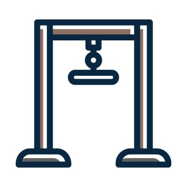 Kişisel ve ticari kullanım için Koyu Renk Simgelerini Doldurulmuş Makina Vektör Kalın Çizgisi