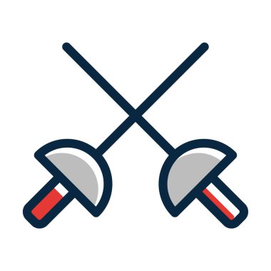 Eskrim Vektörü Kalın Çizgisi Kişisel ve Ticari Kullanım İçin Koyu Renk Simgeleri Dolduruldu