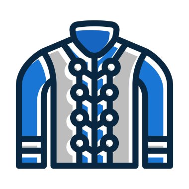 Kişisel ve Ticari Kullanım İçin Koyu Renk Simgelerini Doldurulmuş Yürüyen Üniforma Vektör Kalın Çizgisi