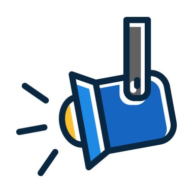 Sahne Işığı Kalın Çizgisi Koyu Renk Simgeleri Kişisel ve Ticari Kullanım İçin Simgeler